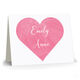 Heart Watercolor Folded Note Cards Image 6 of 7